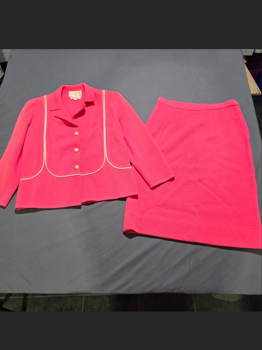 Vintage Thayer Pink Wool Suit